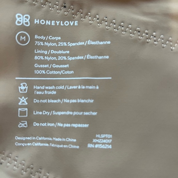 NEW! HONEYLOVE superpowers black thong brief - Picture 7 of 10